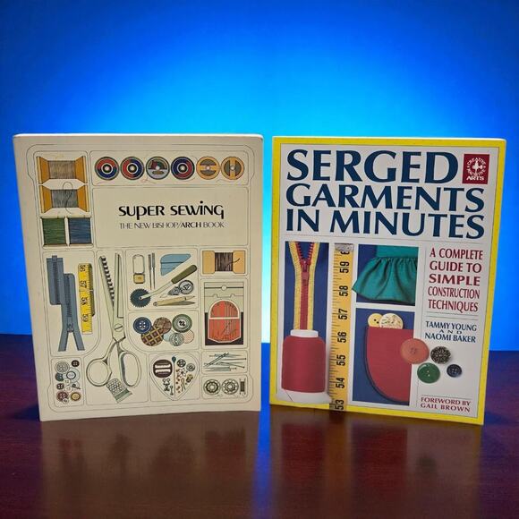 Vintage 1974 Super Sewing New Bishop/Arch Book and Serged Garments in Minutes - Picture 1 of 16